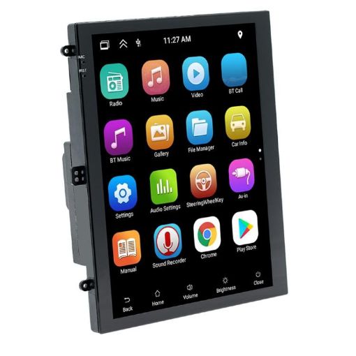 9.7" Vertical Bluetooth Radio Android 13 GPS, 2+32G Memory - 1