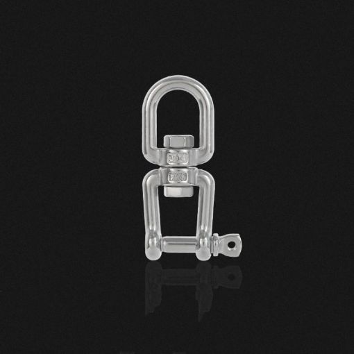 360 Rotating 8-Shaped Snap Ring Hook, M8 Type 304 Stainless Steel - 1