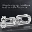 M10 304 Stainless Steel Swivel 360 8-Shaped Chain Snap Hook - 4