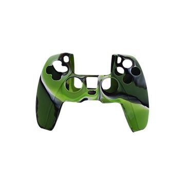 PS5 Controller Silicone Case Cover, Camouflage Green - 1