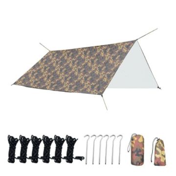 Camouflage 3X3m Waterproof Tent Tarp Canopy Sunshade Floor Mat - 1