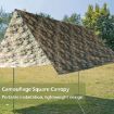 Camouflage 3X3m Waterproof Tent Tarp Canopy Sunshade Floor Mat - 5