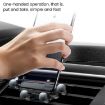 Black S03 Gravity Air Outlet Mobile Phone Holder Spiral Clip - 3