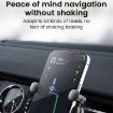 Black S03 Gravity Air Outlet Mobile Phone Holder Spiral Clip - 6