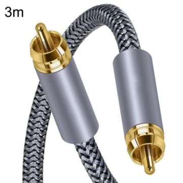 3m Pure Copper RCA Coaxial HIFI Audio Cable SPDIF Subwoofer - 1
