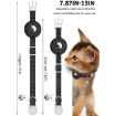 Reflective Pink Pet Collar with Bell & AirTag Silicone Case - 2
