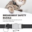 Reflective Pink Pet Collar with Bell & AirTag Silicone Case - 4