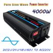 High Power 24V to 220V Car Sine Wave Inverter, 4000W/800W - 2