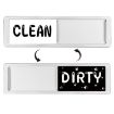 Dishwasher Magnet Clean Dirty Sign, Double-Sided Cat Claw Silver - 1
