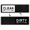 Clean Dirty Sign Dishwasher Magnet - Double-Sided (Black Love) - 1