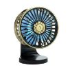 Dual-Purpose USB Fan for Car with F210 Dual-Engine (Silver) - 1