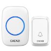 CACAZI A06-DC Wireless Waterproof Doorbell, 1 To 1 Battery Type, White - 1