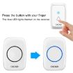 CACAZI A06-DC Wireless Waterproof Doorbell, 1 To 1 Battery Type, White - 5