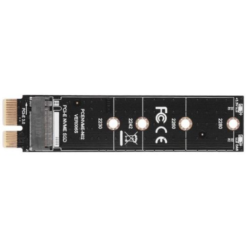 PCI-E 1X to M.2 NVME Key-M SSD Riser Card Adapter - 1