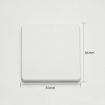 White 86mm Air Conditioning Hole Blocking Decoration Cover - 2