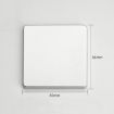 Silver 86mm Air Conditioning Hole Cover Decoration - 2