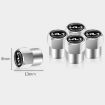 KIA KN Car Tire Valve Core Decorative Metal Caps, 3 Sets/12 Pcs (Red) - 3