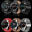 Silver-Brown Leather NFC Sports Health Smart Watch Waterproof - 2
