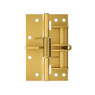 4" Multifunctional Automatic Door Closer Hinge, Color Steel Gold - 1