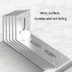Large White Thickened Right Angle Hanging Cabinet Partition - 5