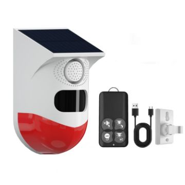 CT80R Solar PIR Motion Detector with USB Upgrade and Siren Alarm - 1