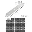 200mm Stainless Steel Triangular Bookshelf Bracket Plate - 5