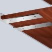 200mm Stainless Steel Triangular Bookshelf Bracket Plate - 6