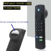2pcs Luminous Green Remote Case for Fire TV Stick 3rd Gen with Airtag Holder - 5