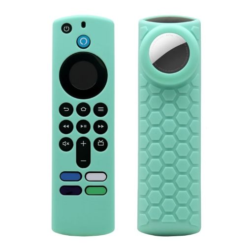 2pcs Remote Control Case for Fire TV Stick 3rd Gen with Airtag Holder - 1