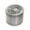 Bulldog Grinder 50mm Zinc Alloy, 4-Layer Ancient Silver Herb Grinder - 1