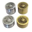 Bulldog Grinder 50mm Zinc Alloy, 4-Layer Ancient Silver Herb Grinder - 5
