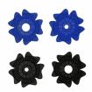Universal Car PVC Wiper Hole Cover Set - Dust & Snowproof (Black) - 2