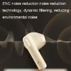 Havit ENC TWS S3 Pro Earphones: Long Battery, Noise Reduction, Gold White - 6