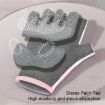 Yoga Sports Gloves, Non-slip Shock-absorbing, Size: S (Dark Night Black) - 5