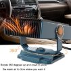 12V Navy Blue High-Power Car Heater & Winter Defogger - 4