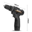 HILDA 12V Li-Ion Home Power Drill with Charger & Battery, US Plug - 2