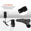 HILDA 12V Li-Ion Home Power Drill with Charger & Battery, US Plug - 5