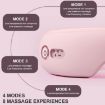 Pink Bluetooth Eye Massager: Heat, Air Pressure, Vibration Rechargeable - 5