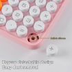 Pink 12-Digit Mechanical Keyboard Calculator for Office & Exams - 5