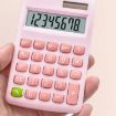 Candy Colored 8-digit Multifunctional Mini Solar Calculator - Pure White - 4