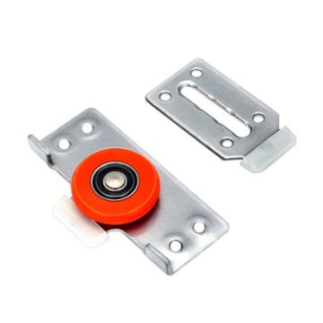 Silent Closet Sliding Door Pulley Fittings with 8 Screws - 1