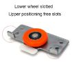 Silent Closet Sliding Door Pulley Fittings with 8 Screws - 6