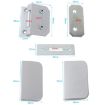 Space Aluminum Glass Door Partition Hinge & Fittings - 2