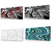 Abstract Mouse Pad - Large Gamer Office Desk Mat, 300x800x2mm - 2