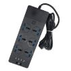 TB-T12 3000W Flame-Retardant Socket, EU Plug, 4-USB, 6-Jacks, Switch - 4