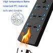 TB-T12 3000W Flame-Retardant Socket, EU Plug, 4-USB, 6-Jacks, Switch - 5