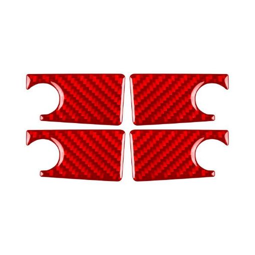 Mercedes-Benz G-Class W463 Red Inner Door Bowl Sticker Set 4pcs - 1