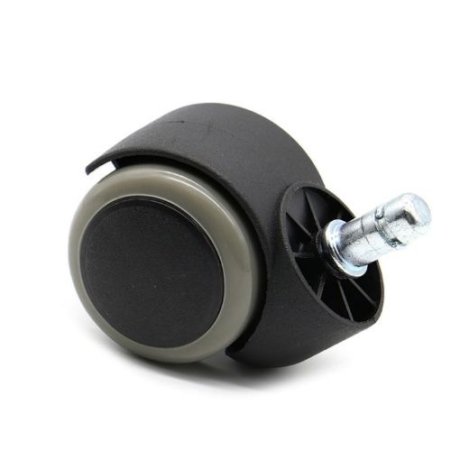 2" Gray Plunger Swivel Casters 11x22mm Chair Replacement Wheels - 1