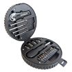 Tire Shaped 20-in-1 Tool Set for Home Hardware Utility (Black) - 3