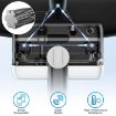 360 Rotating Car Rearview Mirror Phone Holder - Black - 5